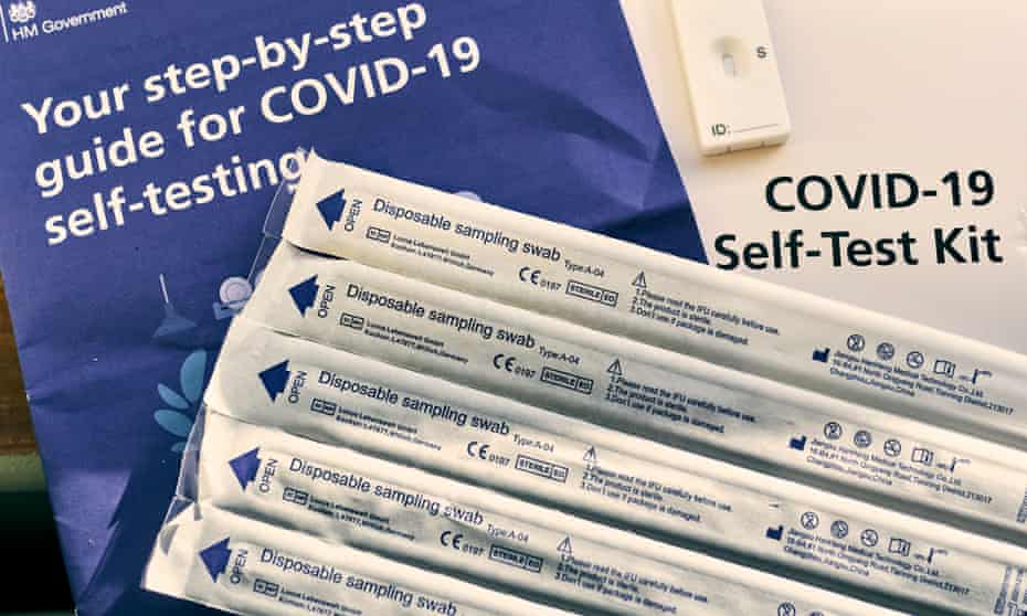 Covid-19 home test kits are seen