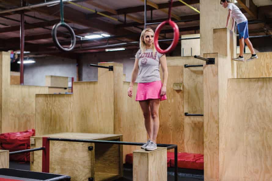 Elizabeth Swaney works out at the Apex Movement Norcal gym in Concord after work to practice for American Ninja Warrior.