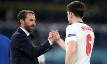 Harry Maguire and Gareth Southgate