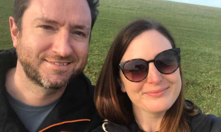 Camilla and John at Devil’s Dyke, Sussex, in November 2020