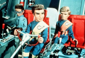 Rescue me … Brains in Thunderbird 2 with Virgil and Gordon Tracy.