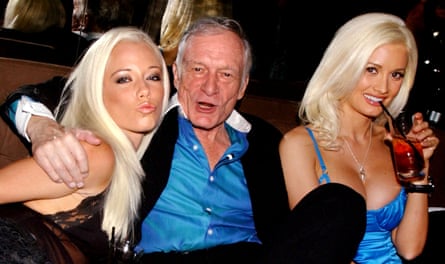 PlayboyâÂÂs Hugh Hefner with his onetime girlfriends, Kendra Wilkinson and Holly Madison.