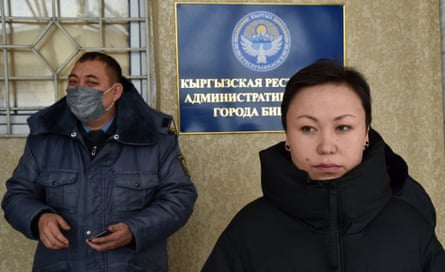 Altyn Kapalova, a researcher and a children’s writer, awaiting trial at a court in Bishkek