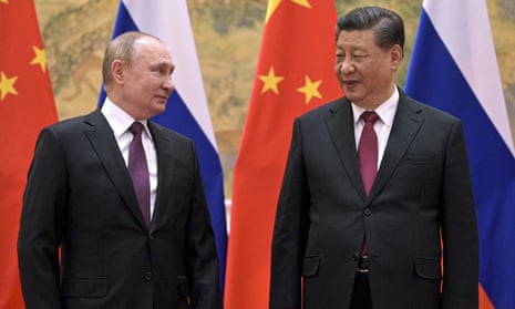 Vladimir Putin and Xi Jinping, pictured earlier this month.