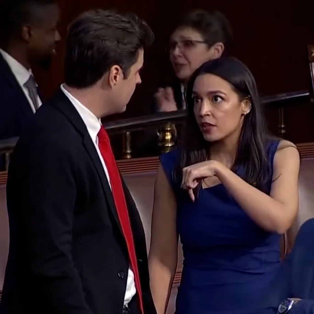 Alexandria Ocasio Cortez reveals why she was talking to far right  Alexandria Ocasio Cortez reveals why she was talking to far right