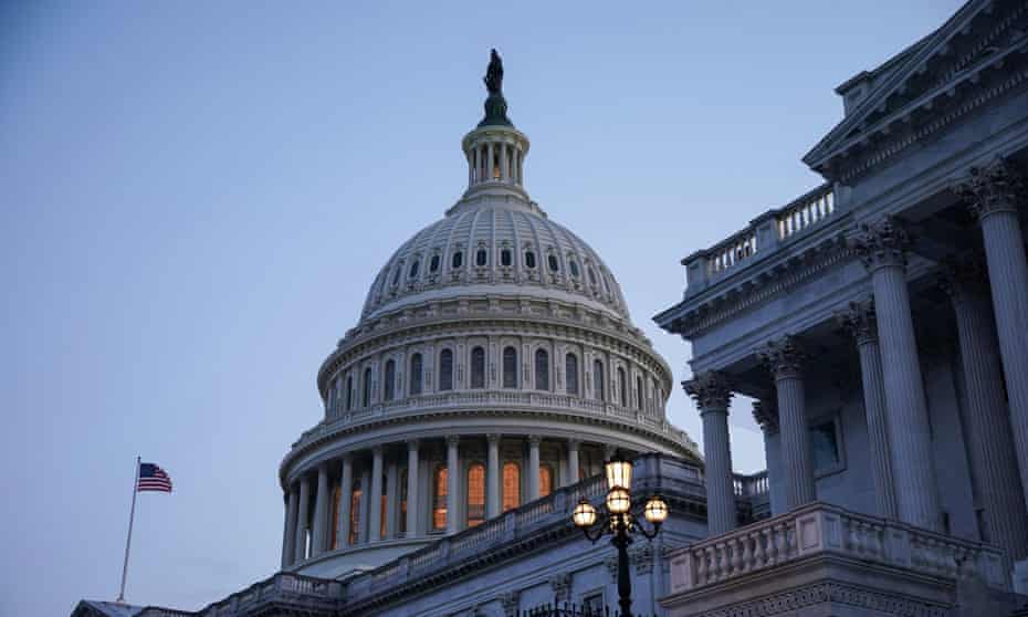 Senators Arrive to Vote on Amendments to Infrastructure BillThe exterior of the US Capitol is seen as Senators work to advance the bipartisan infrastructure bill in Washington, U.S., August 8, 2021. REUTERS/Sarah Silbiger