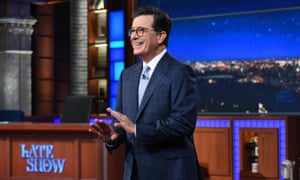 The Late Show with Stephen ColbertNEW YORK - SEPTEMBER 19: NEW YORK - SEPTEMBER 19: The Late Show with Stephen Colbert and guest during Tuesday’s September 19, 2017 show. (Photo by Scott Kowalchyk/CBS via Getty Images)