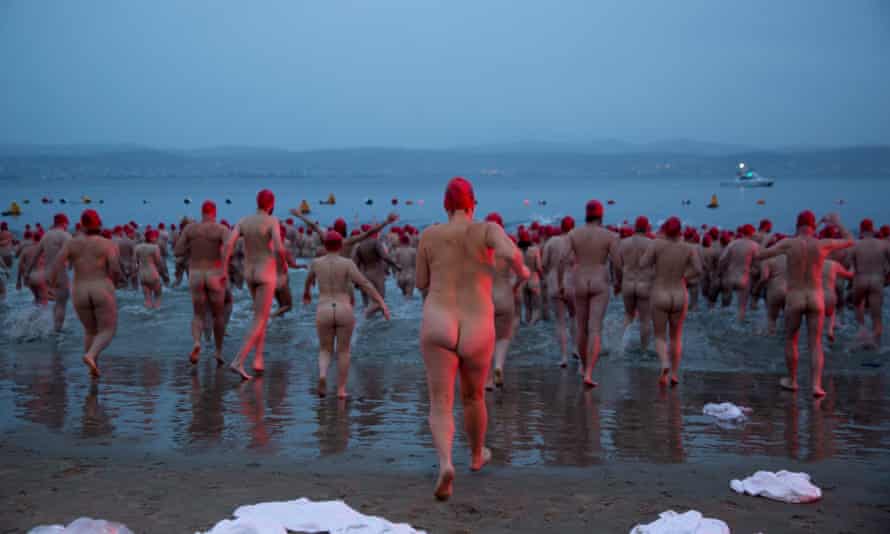 A mass skinny dip in Hobart, Tasmania – and no one had to pack a cossie.