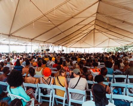 Audience members at the 2025 Calabash literary festival