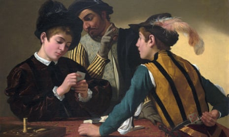 A detail from The Cardsharps by Caravaggio … Cardano drew on his knowledge of mathematics when gambling. Photograph: Alamy