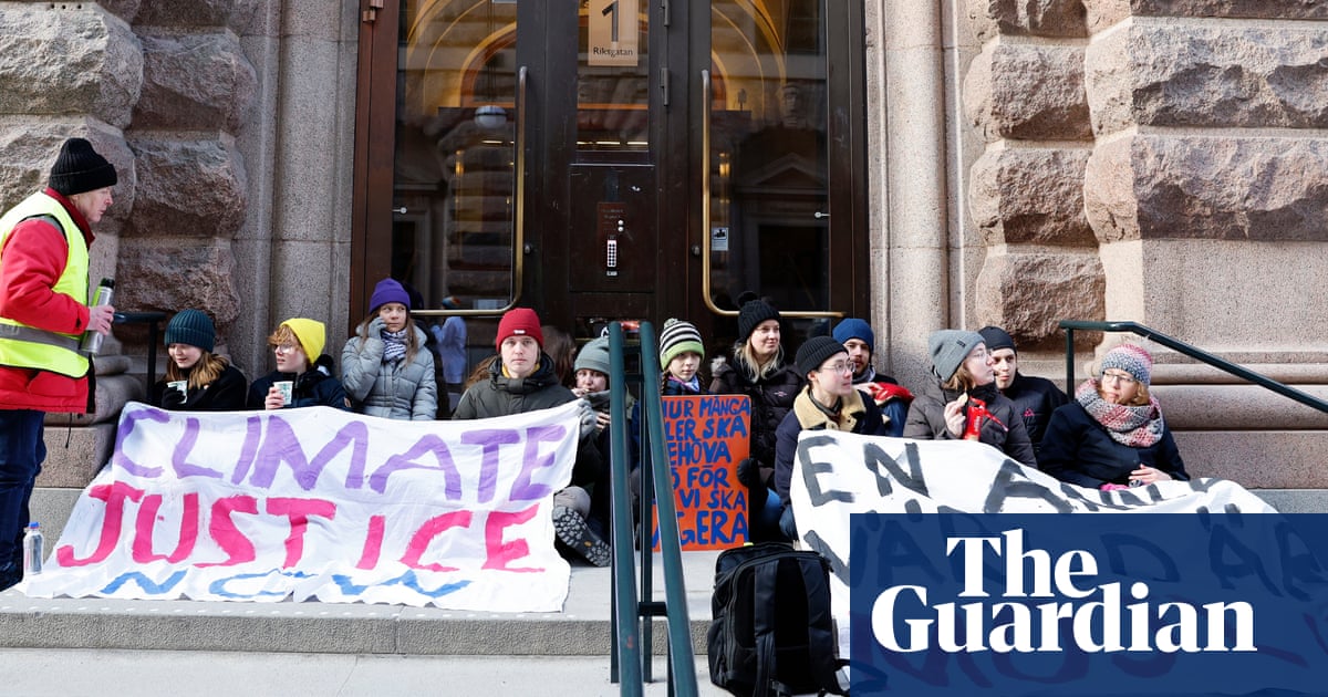 Greta Thunberg joins climate protest blocking Swedish parliament | Greta Thunberg