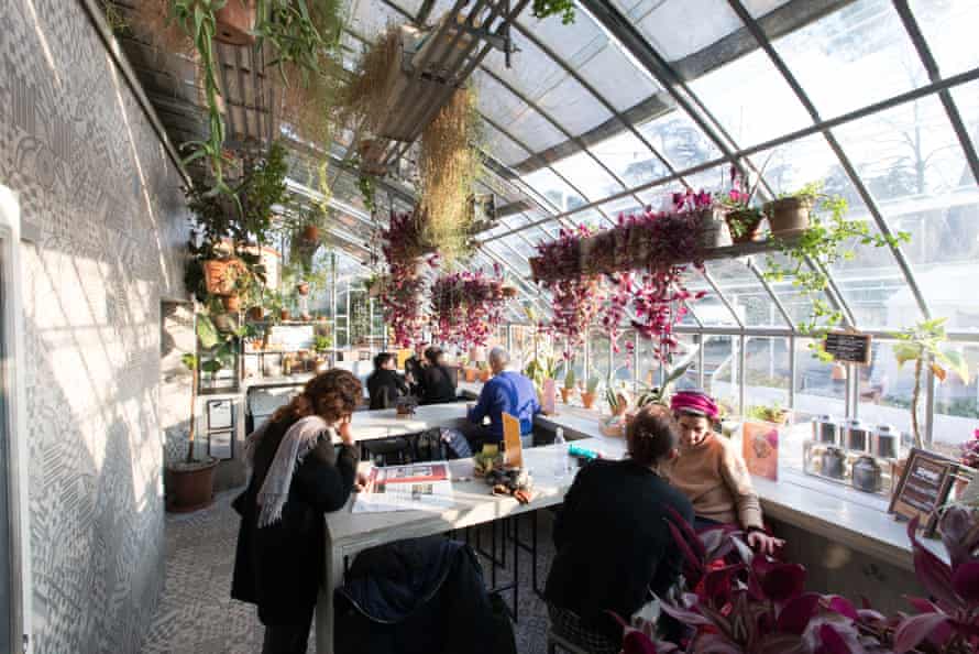 The city's former municipal greenhouse has been converted into cool places like Vetro for drinking and vegetarian meals.