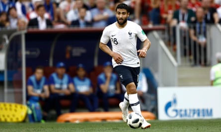 Nabil Fekir in action for France at the World Cup.