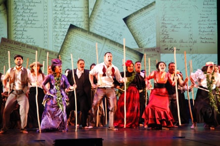 A hulu troupe perform in contemporary attire.