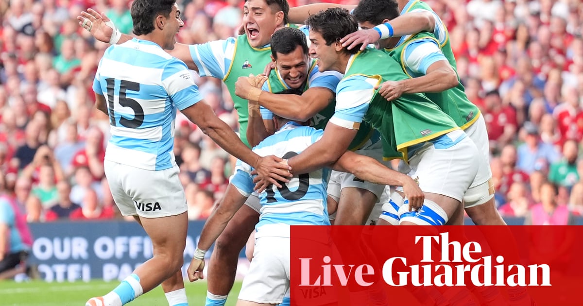 British & Irish Lions v Argentina: rugby union – live British & Irish Lions v Argentina: rugby union – live