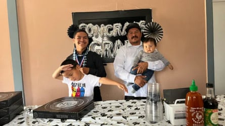 a dad with his children
