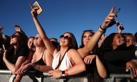 Crowds at the Six60 concert in Waitangi, New Zealand in January. The event was the largest outdoor concert New Zealanders had been able to attend since the start of the Covid-19 pandemic. 