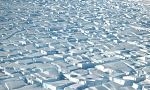 The Thwaites glacier in West Antarctica.