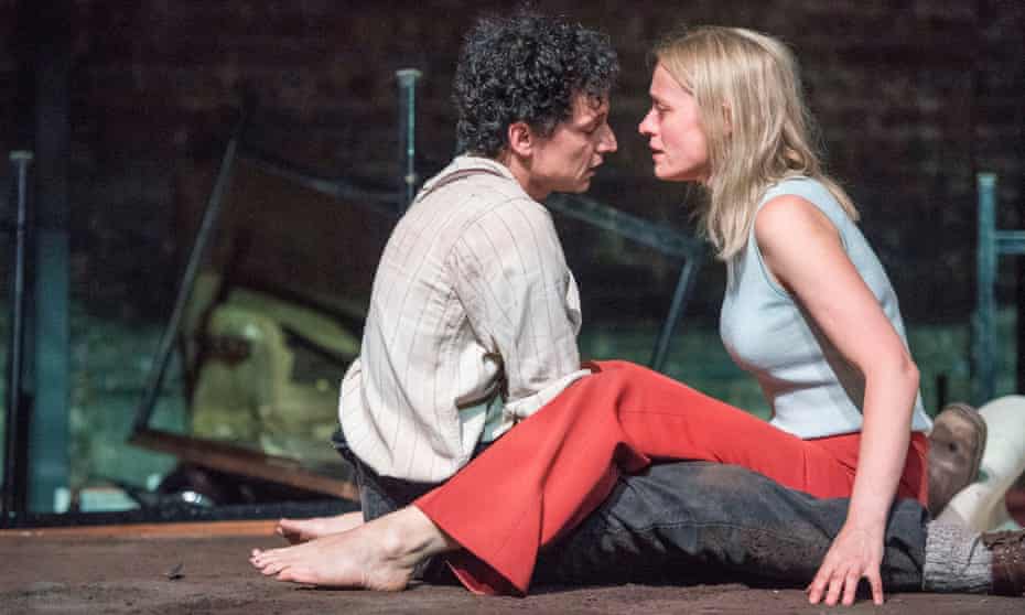 Tom Mothersdale and Anne-Marie Duff in Oil at the Almeida.