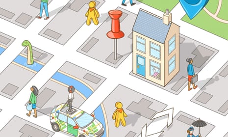 ‘I drag and drop Pegman, the Street View icon, outside my old school…’ Google Street View.
