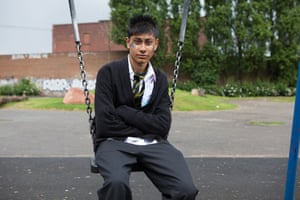 Teenager, swing and last day at school