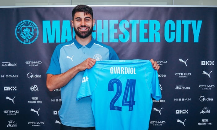 Manchester City confirm arrival of Josko Gvardiol on five-year contract | Manchester City | The Guardian