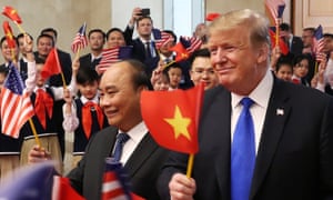 Trump meets with Vietnamese PM Nguyen Xuan Phuc ahead of Kim Jong-un summit