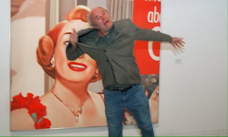 James Rosenquist jokes in Paris in 2001, in front of his painting Joan Crawford says, from 1964.