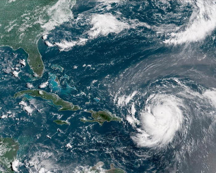 Hurricane Erin gathers force as it nears Leeward Islands