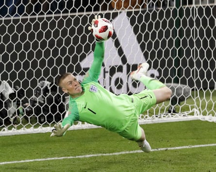Jordan Pickford saves Carlos Bacca’s punishment to nonstop England done against Colombia successful nan 2018 World Cup.