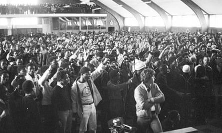 Pupils use the Regina Mundi church as a refuge during the student uprising on 16 June 1976 in Soweto, South Africa.