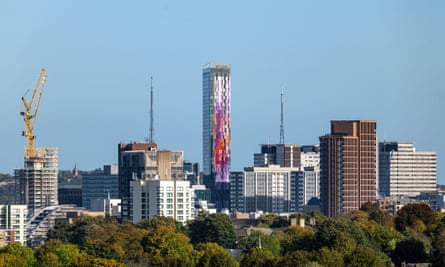 Croydon’s Saffron Tower and surrounding area