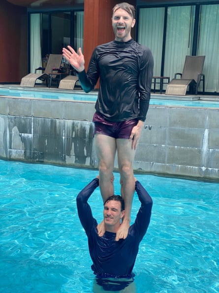 James and Jarred in Koh Chang, Thailand in 2024.