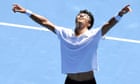 Hyeon Chung's remarkable Australian Open run continues against Tennys Sandgren