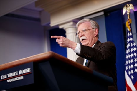 U.S. National Security Advisor John Bolton speaks at a press briefing at the White House in Washington D.C., the United States, on Nov. 27, 2018. 