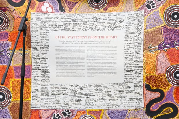 File photo of the Uluru Statement from the Heart