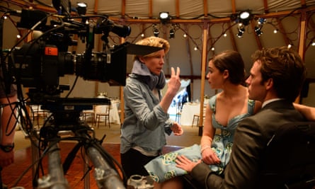 Thea Sharrock directing the film Me Before You