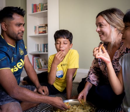 Sanas and Jessica with Tariq and Layla