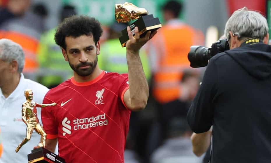 Liverpool's Mohamed Salah had to settle for the Premier League Playmaker award, for the most assists this season, and the Golden Boot award – shared with Son Heung-min. 