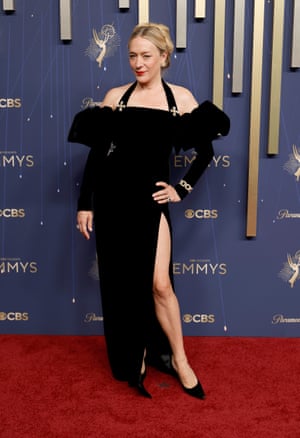 The Lyle And Erik) wears a frill topped Saint Laurent gown with golden crosses that hint at Madonna’s Like a Prayer era