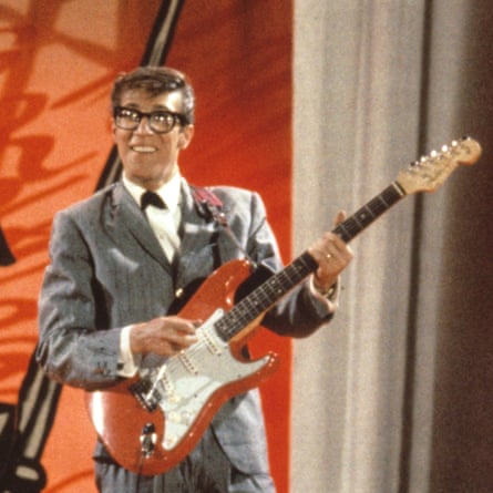 Hank Marvin in the film of The Young Ones, 1961.