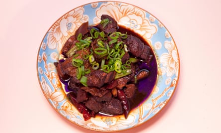 ‘The deepest of muddy browns’: pork belly.