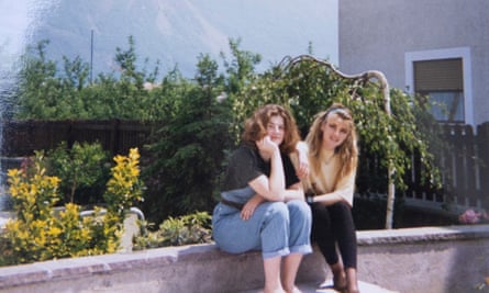 Evi Rauter (left) and her sister, Cristina, in Florence, Italy, 1990.