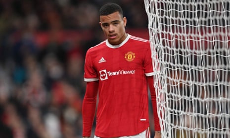 Mason Greenwood pictured after being substituted by Manchester United against Wolves on 3 January 2022.