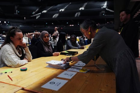 Greater Manchester mayoral by-electionCounting finishes up for the first-choice vote of the Greater Manchester mayoral by-election at Co-op Live Arena.