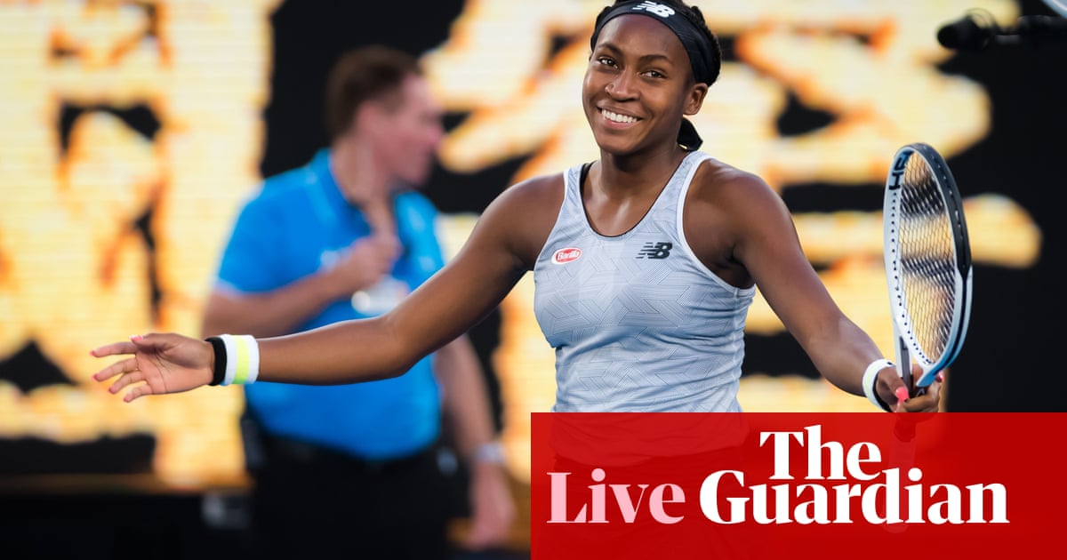 Australian Open: Coco Gauff beats Naomi Osaka, Federer v Millman – live!