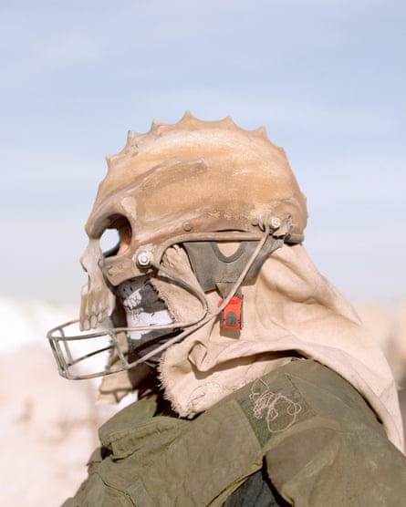 Gerhard, preparing for a Jugger match, a Wasteland contact sport best described as a mix between American football (but the ball is replaced with a dog skull) and the 1990s TV show, Gladiators.