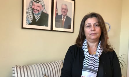 Jilan Wahba Abdalmajid, the Palestinian ambassador to Ireland, at her mission’s office in Dublin.