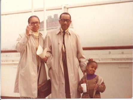 Drs Kenneth and Mamie Phipps Clark with their granddaughter April 1975.