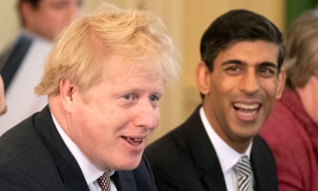 The prime minister, Boris Johnson, and the chancellor, Rishi Sunak.